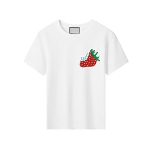 Çocuk T-Shirt Tasarımcıları Lüks% 100 Pamuklu Çocuk Gömlekleri Çocuk Çocuk Tişörtleri Kız Tasarımcı Geometrik Desen Giysileri Esskids CXD2310208