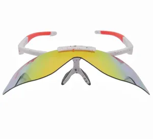 Outdoor-Brillen, UV400, blendfrei, schützen die Augen, winddicht, staubdicht, Designer, polarisierend, 5 Farben, Sport, Vipers, Off-Road-Radfahren, Ski, Flip-Sonnenbrille, Damen und Herren