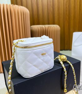 CHANNEL Дизайнерская сумка Сумка через плечо Маленькие сумки на ремне для женщин Модельерские сумки Классическая сумка через плечо из искусственной кожи Кошелек для монет Сумка-цепочка Golden Globe Cometic Bag11*9см