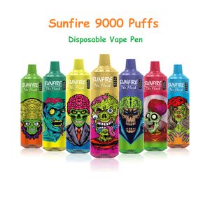 Лучшие оригинальные Sunfire Puffs Switzerland Hot, продавая оптовые 8000 9000 10000 Puff Cheap E Cig 10000 Vape Charg