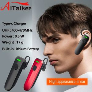 Walkie Talkie Business Type Wireless Earhook Mini Müdahale Bluetooth PMR FRS Bluetooth Uyumlu Kulaklık İki yönlü Radyo 231019