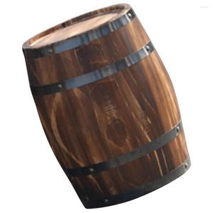 Garden Decorations Wood Barrel Decor Ornament Retro Po Prop Bar Landscaping