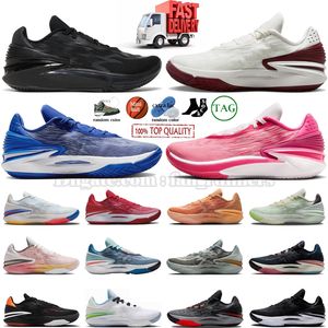 Tasarımcı Zoom GT Kesim 2 Keser Erkekler ve Kadınlar İçin 1 Basketbol Ayakkabıları Hayalet Siyah Hyper Pink Crimson Team ABD Düşün Siyah Beyaz Dantel Cutsneakers Spor Sneaker Trainers