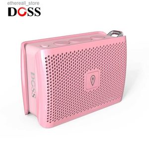 Динамики для сотовых телефонов DOSS Genie Outdoor Мини-портативные беспроводные Bluetooth-динамики Стереозвуковая коробка IPX4 Водонепроницаемый громкий динамик Встроенный микрофон Q231021