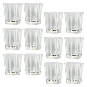 Şarap Gözlükleri 12 PCS Aydınlık Sekizgen Kupası Eğlence Kupaları Cam Tumbler Lens Işık Partisi Çocuklar Kapalı Plastik Bar Çocuk S