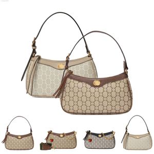 Designer Cucci Bag Top Handle Ophidia Bag Luxury the New Underarm Small Handbag Canvas Genuine Leather Womens Mens