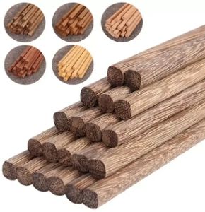 Kaliteli Japon Doğal Ahşap Bambu Yemek çubukları Lake Balmumu Sofra Takımı Yemek Takımı Hashi