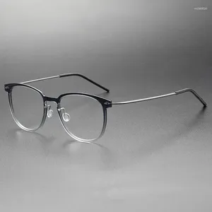 Óculos de sol quadros Dinamarca Designer Top Quality Handmade Acetato Prescrição Óculos Homens Mulheres Retro Screwless Round Eyeglass Frame Eyewear