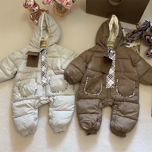Romances de designer de bebês One Piece Down Jacket Puffer Jacket para meninos e meninas recém -nascidas jaqueta quente downwearwarwar para criança natal