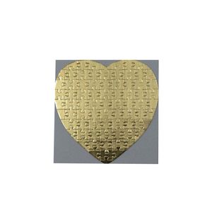 Kalp yapboz bulmaca parti diy altın gümüş bulmaca kağıt ürünleri kalpler aşk şekil transfer baskı boşlukları sarf malzemeleri çocuk hediyeleri