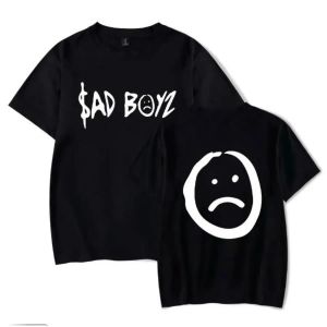 Rapper Junior H Sad Boyz T Shirt Donna Uomo Summer Fashion O-Collo Manica corta Divertente Tshirt Sadboyz Graphic Tees Streetwear