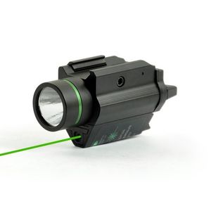 Taktik M6 Silah Işığı Yeşil Lazer Görüş Beyaz LED Tabanca Işık Tüfek Tabanca El Feneri Picatinny Rail