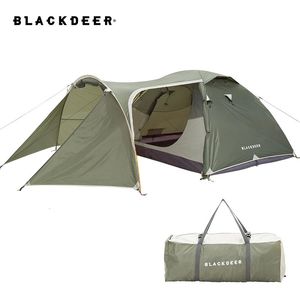 Tents and Shelters Blackdeer Expedition Camping Tent One Bedroom One Living Room For 3-4 people 210D Oxford PU3000 mm Hiking Trekking Tent 231021