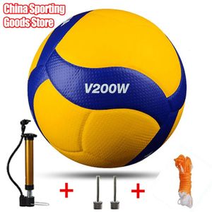 Toplar Model Voleybol Model200 Yarışma Profesyonel Oyun Kampı İsteğe Bağlı Pompa İğne Net Çantası 231020