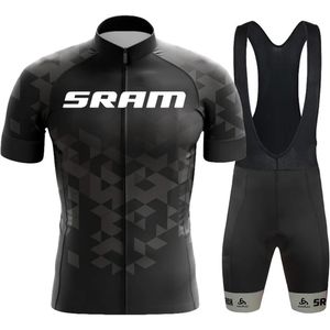 Cycling Jersey Sets SRAM Sports Set Summer Cycling Clothing 2024 Men's Shorts Bike Mtb Pants Man Bicycle Jersey Professional Shirt Gel Sportswear 231021