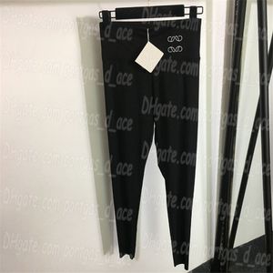 High Stretch Damen Hose Leggings Hose Elastische Taille Schwarz Designer Yoga Hose Luxus Legging High Rise Jogging Hose