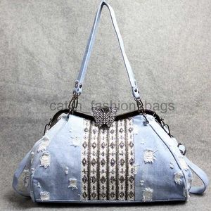 Omuz çantaları lüks elmas denim ruh çantası yerden durgunluklar dekoratif kadın eğlence ve çanta ig yüksek kaliteli kız haberci çanta elbisesi vintage bagcatlin_fashion_bags