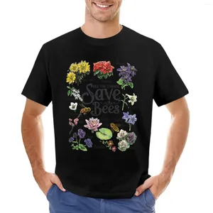 Polo da uomo Save The Bees Flowers Honey Bee Decline Clipart T-shirt Anime Abbigliamento Top carino Magliette per uomo Confezione