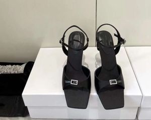 Tasarımcı resmi yüksek topuklu ayakkabılar çapraz metal rhinestone tokası seksi sandalet kadın ayakkabıları yaz düğün ayakkabıları ziyafet top kutbu dans partisi toz çantası 35-40