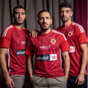 Индивидуальная домашняя футболка Al Ahly SC 2023-2024. Комплект домашней футбольной майки Training Away 2024 EI AHLY KAIRO Fans Player Version Camisetas Futbol ALIOU DIENG Maillot Foot.