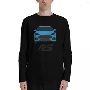 Polos masculinos Focus RS camisetas de manga comprida camisetas gráficas roupas vintage pesadas para homens