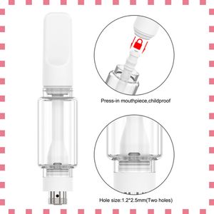 USA A16 Tam Seramik Arabalar Ampul Pyrex Yağ Cam Kartuş 2.0ml Vape Yağ Atomizer 510 Pil için 10.5mm Çap 2.0ml Boş Yağ Buharlaştırıcı D8 D9 Fabrika OEM Desteği