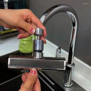 Bathroom Sink Faucets Waterfall Kitchen Faucet 360Rotating Washbasin 3Spraye Water Saving Tap Mixer Wash For