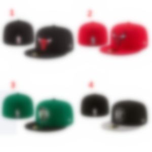 НОВИНКА Мужская дизайнерская модная баскетбольная команда Классические приталенные цветные кепки с плоским козырьком Полноразмерные закрытые кепки Бейсбольные спортивные кепки размера 7-8 для баскетбольной команды N-3