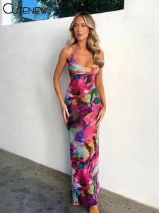 Kentsel Seksi Elbiseler Sevimli Kadınlar s Pembe Zarif Uzun Maksi Elbise Dantel Kayış Arka Kılıç Askı Yaz Sokağı Sıradan Vestidos 231023