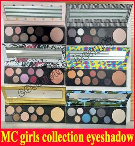 Makyaj M Kozmetik Kızlar Koleksiyonu Göz Farı ve Bosturlu Palet Temel Kaltak Güç Aç Rockin 6 Stiller Göz Farı 9 Renkler DHL7923441