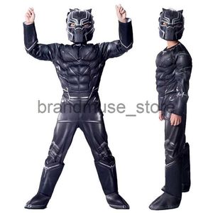Thema Kostüm Black Panther Kinder Cosplay Kostüm New Captain America Avengers Performance Ball Halloween J231024