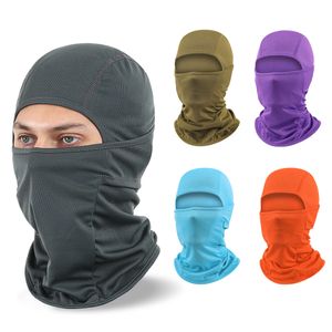 Erkekler için Kayak Maskesi Kadınlar Balaclava Yüz Masası Mesh Nefes Alabilir Maske UV Protector Motosiklet Snowboard Sihirli Bandanas için Hafif Sightight 25 Renk