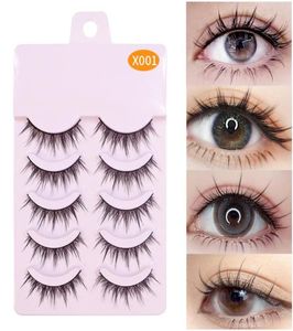 False Eyelashes Manga Lashes 2022 Est 5 Pairs Wispy Cosplay Anime Korean Makeup PackFalse FalseFalse1166782