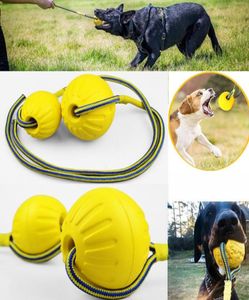 Pet Dog Toys Eva Ball Oyuncakları Halat Etkileşimli Çöpçü Oyuncak Büyük Köpekler İçin Savaş Oyuncak Elastik Yüzen Eğitim Çiğneme Oyuncakları Köpek Malzemeleri 226766706