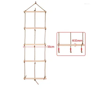 Мебель для лагеря, игрушка для фитнеса, деревянная веревочная лестница, несколько ступенек, игра для скалолазания, тренировки на свежем воздухе, безопасные спортивные качели, поворотные вращающиеся