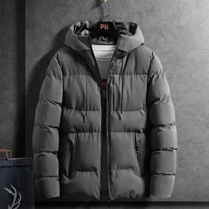 Homens para baixo parkas jaqueta de inverno masculino engrossar casaco quente masculino gola cor sólida casual parka 231023