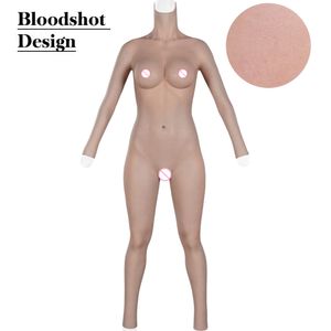Catsuit Costumes Silicone Bodysuit Vagina Pants for Dragqueen Transgender Shemale Breast Forms Crossdresser MTF Transformation