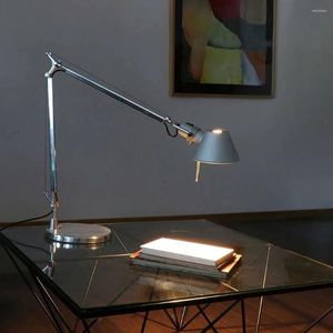 Masa lambaları Endüstriyel stil masa lambası Artemid Ayarlanabilir Işık Esnek Döner Kol E27 Head for Office Çalışması