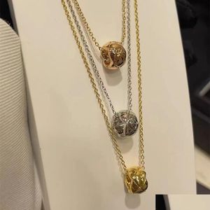 Kolye Kolyeleri Coco Crush Kolye Argyle Moon Diamond Luxury Fine Mücevher Zinciri için Yeni Mücevher Zinciri K Altın Kalp Tasarımcısı La Otic