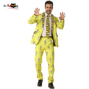 Cosplay Craze 2018 Sarı Hint Kaplan Takımları Erkekler Stripe Cadılar Bayramı Kostümleri Blazer Hayvan Cosplay Moda Karnaval Partisi Sahnesi OutfitCosplay