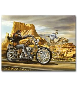 Призрачный гонщик Дэвид Манн, мотоцикл, шелковая мебель, украшение для семейного бара, популярный плакат 257821538