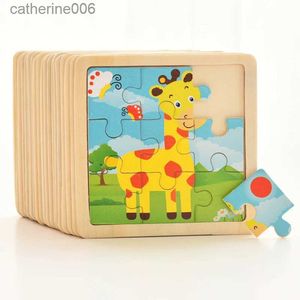 Puzzles 1PCS 3D Paper Jigsaw Puzzles for Children Kids Toys Baby Educational PuzlesL231025