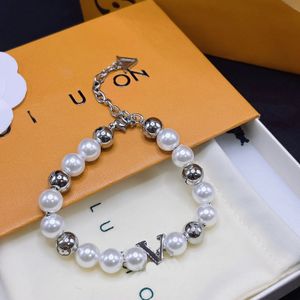 Boutique Pearl Bracelet Designer Luxury Gift Bracelet 925 Silver Plated High Quality Jewelry Autumn New Family Girls Love Gift Necklace Romantic Fashion Jewelry