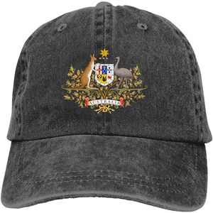 Бейсбольные кепки, джинсовая кепка, австралийский значок, кенгуру, страусиный флаг, бейсбольные кепки для папы, регулируемая классическая спортивная шляпа для мужчин и женщин, 231025