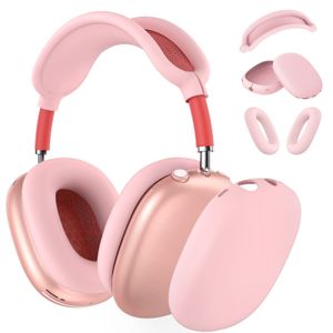 AirPods için maksimum kulaklık kulaklık aksesuarları şeffaf TPU katı silikon koruyucu kasa kulaklıklar