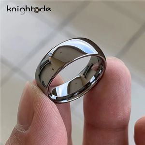 Band Rings High Quality Tungsten Carbide Ring Wedding Engagement Ring For Men Women Domed Band Polished Shiny Comfort Fit 8642mm 231025