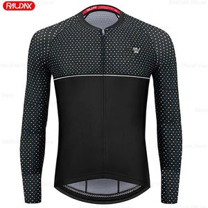 Racing Jackets Men Summer Breathable Long Sleeve Cycling Jerseys MTB Bicycle Clothing Spring Autumn Mountain Bike Tops