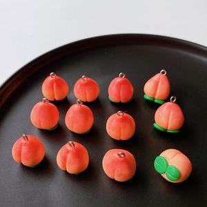 Peach Miniature Mini Fruit Mold for Diy Phone Case Earrings Jewelry Accessories 1224201