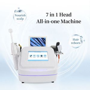 7 In 1 Multifunctional Scalp Care Device Instrument Analyzer Spray Hair Regrowth Machine with High Frequency for Beauty Salon