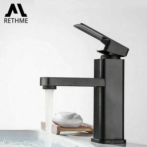 Kitchen Faucets BlackChrome Bathroom and Cold Mixer Vanity Deck Mounted Sink 231026